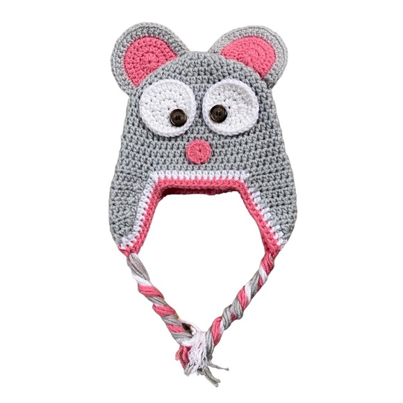 Children’s Crochet Mouse Hat - Picture 1 of 2